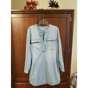 🆕️J. Crew Light Indigo Shirt Dress